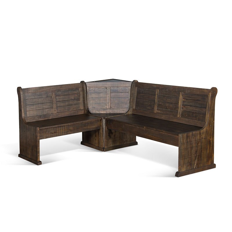 Homestead Corner Bench Sunny Designs, 1 Reviews Furniture Cart