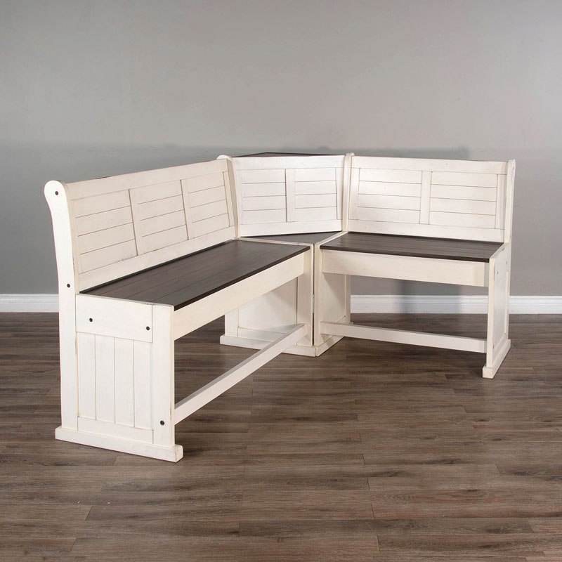 Carriage House Counter Height Corner Bench Sunny Designs Furniture Cart