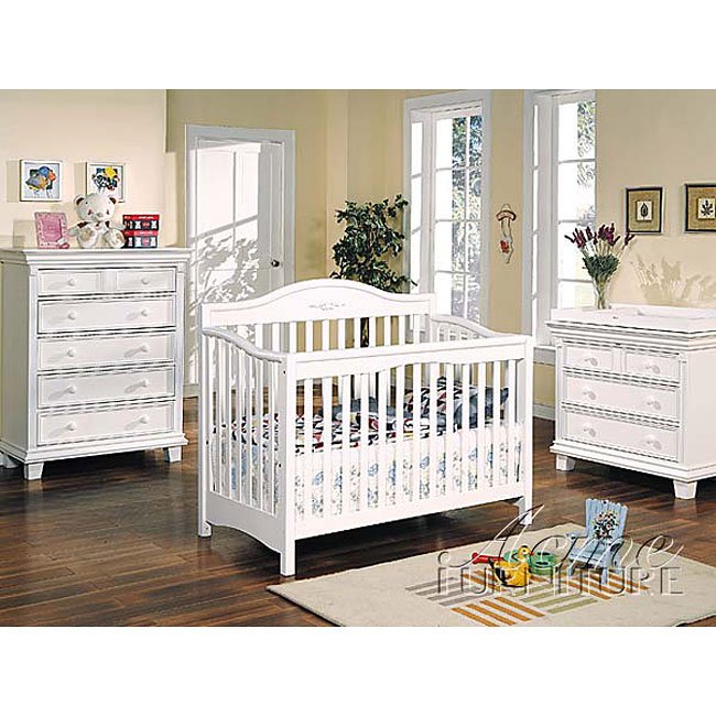 Heartland Nursery Set White Acme Furniture Cart Heartland Nursery Set White