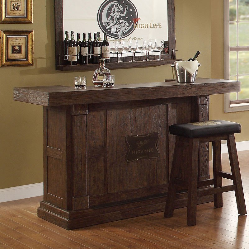 Miller High Life 65 Inch Home Bar Set ECI Furniture | Furniture Cart