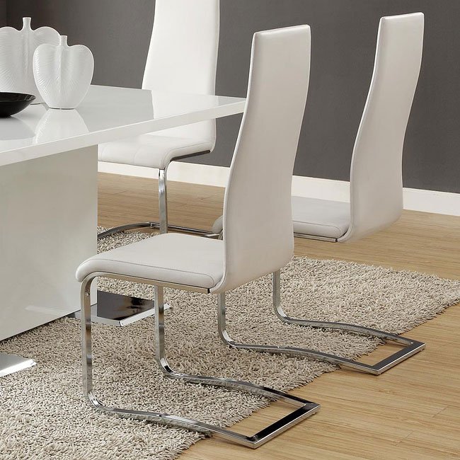 Modern Dining Chair (White) (Set Of 4) Coaster Furniture