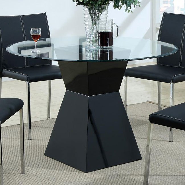 Modern Black Dining Table Coaster Furniture Furniture Cart
