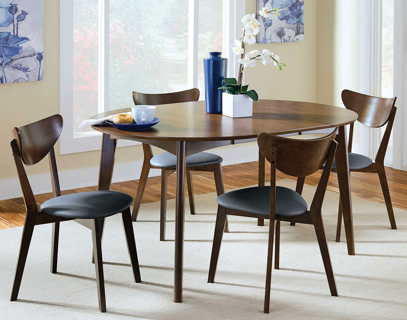 Malone Oval Dining Room Set Coaster Furniture, 1 Reviews | Furniture Cart