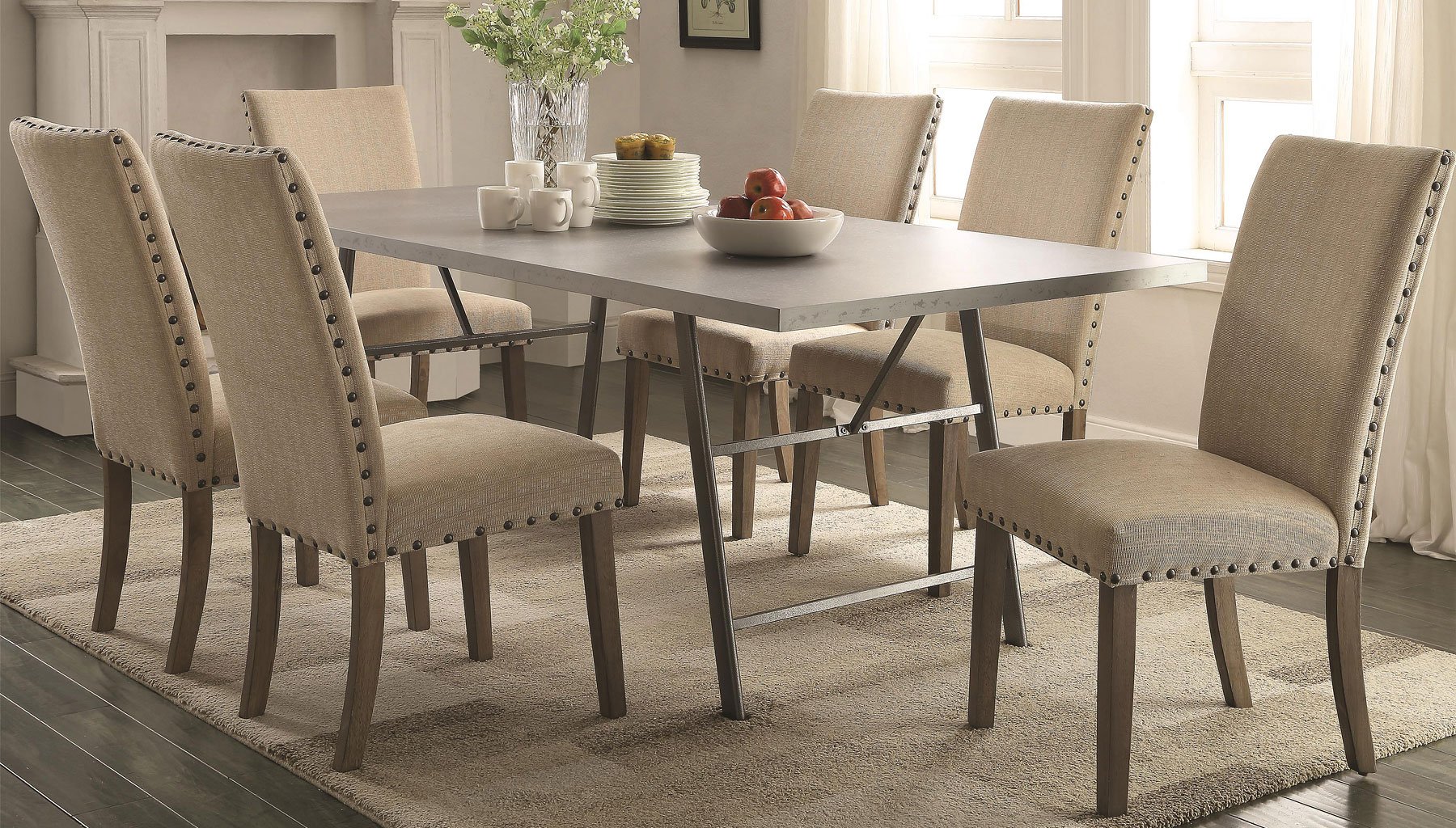 Amherst Dining Room Set W/ Chair Choices Coaster Furniture | Furniture Cart