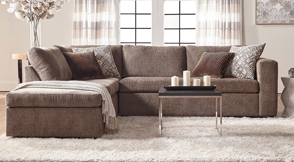 1100 Series Angora Tabby Sectional Hughes Furniture, 1 Reviews