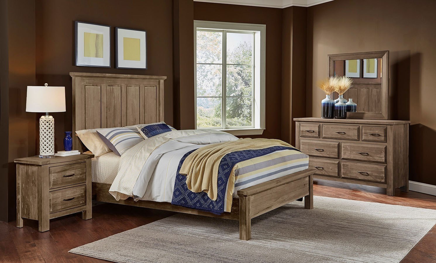 Maple Road Mansion Bedroom Set (Weathered Gray) Vaughan ...