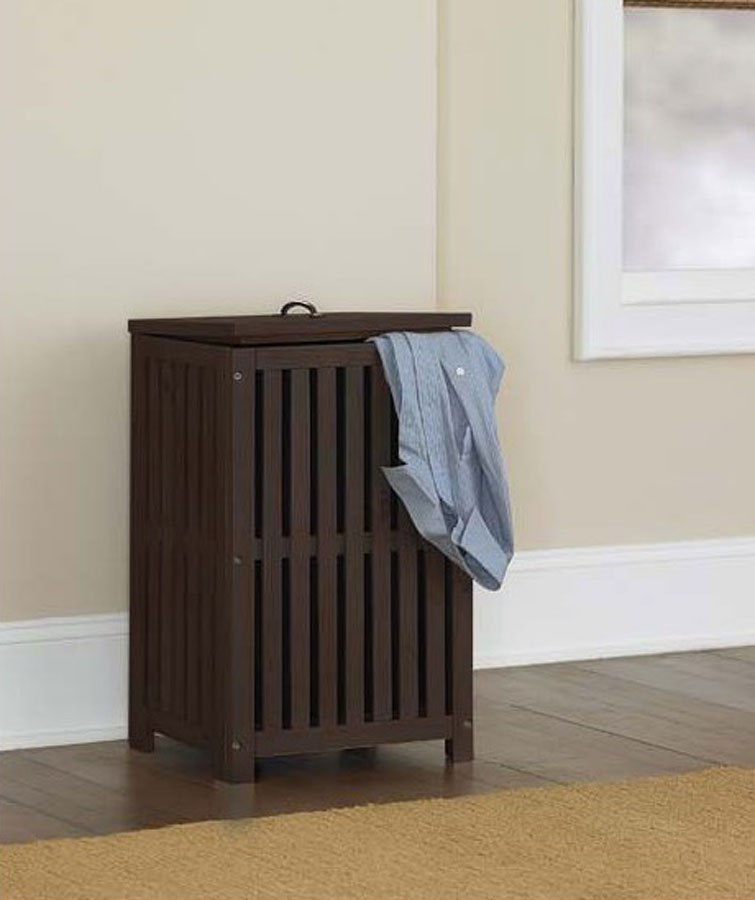 Highlands Clothes Hamper (Espresso) Hillsdale Furniture Furniture Cart