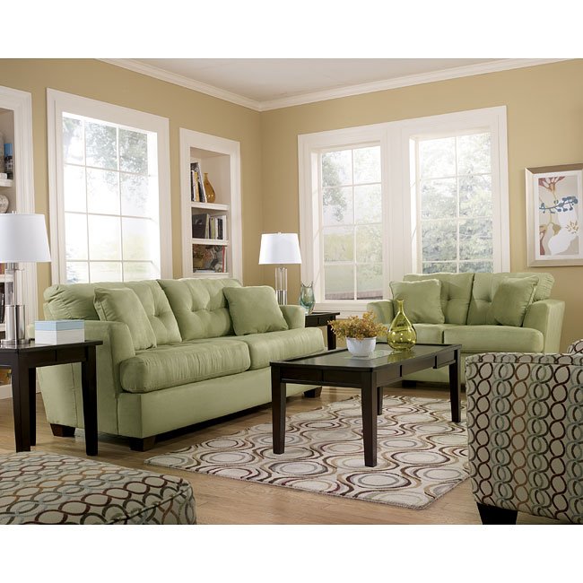 Zia Kiwi Living Room Set Signature Design Furniture Cart