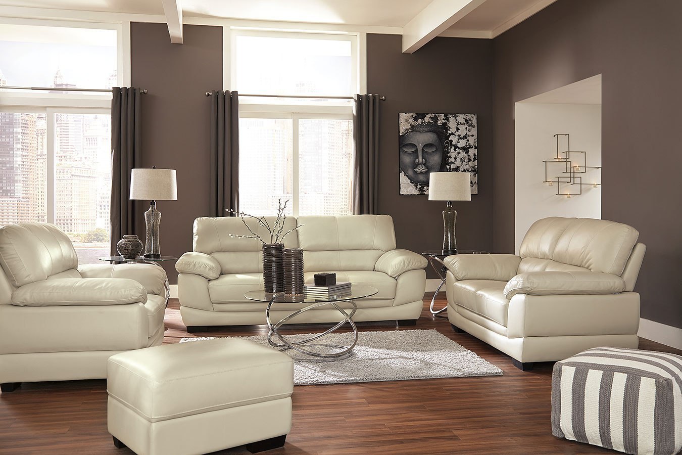 fontenot cream living room set