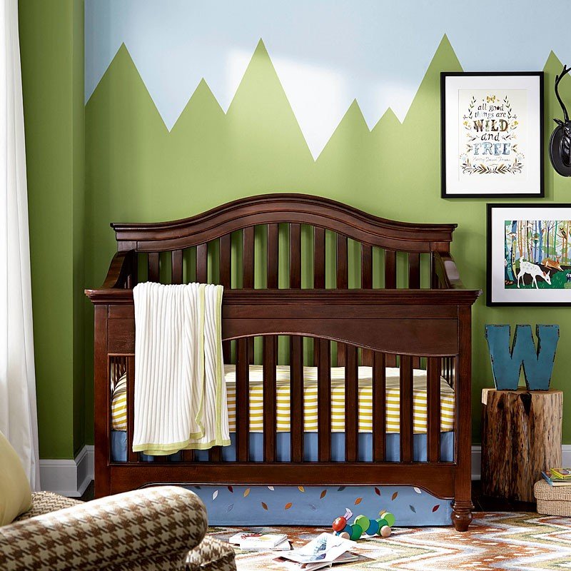 wood crib set