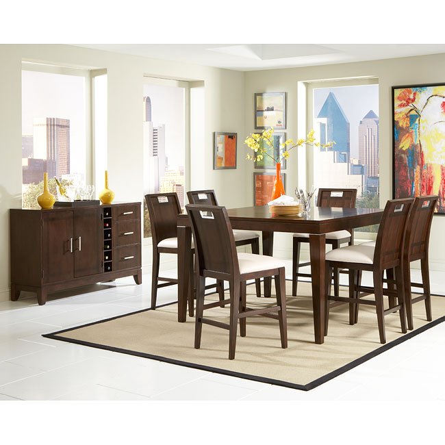 Keller Counter Height Dining Room Set Homelegance Furniture Cart