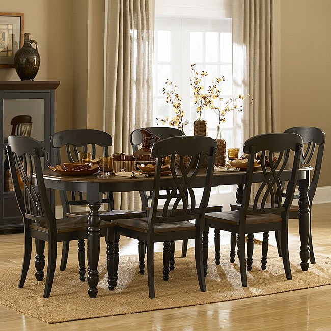 Ohana Dining Room Set (Black) Homelegance Furniture Cart