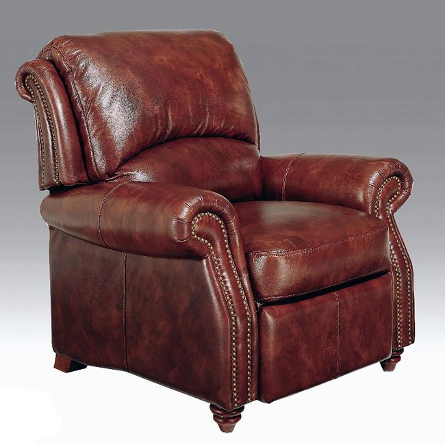 Hanover Leather Push Back Recliner Leather Italia Furniture Cart