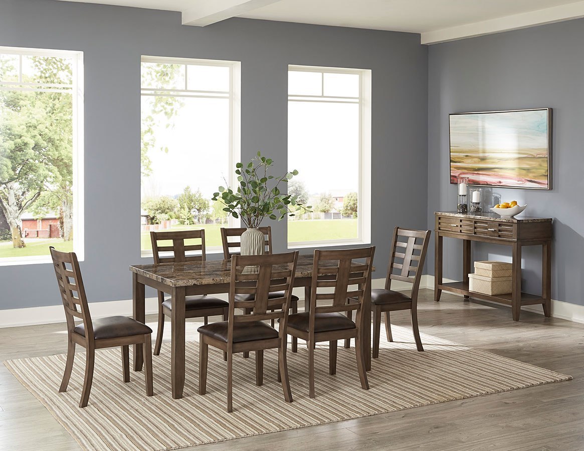 Canaan Brown Dining Room Set Standard Furniture Furniture Cart