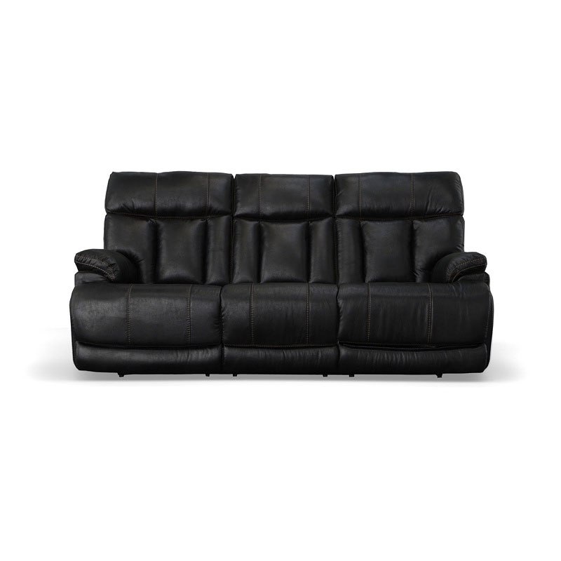 Clive Fabric Power Reclining Sofa (Black) Flexsteel | Furniture Cart