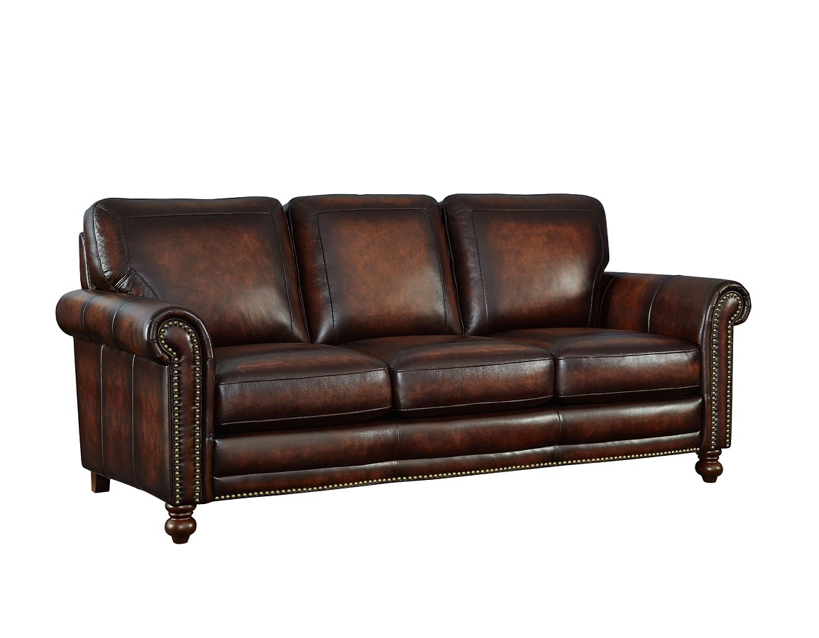 hampton leather sofa bed queen sleeper