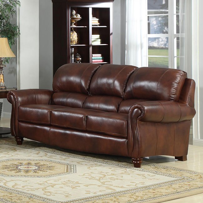 Seville Leather Sofa Leather Italia | Furniture Cart
