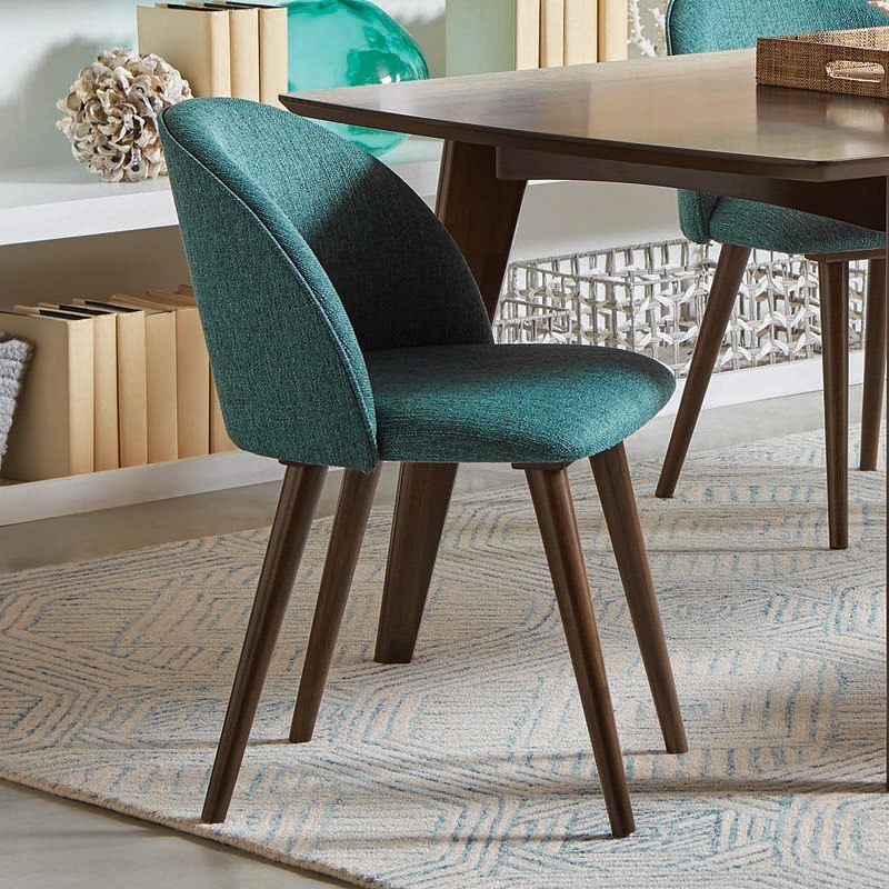 teal side chair