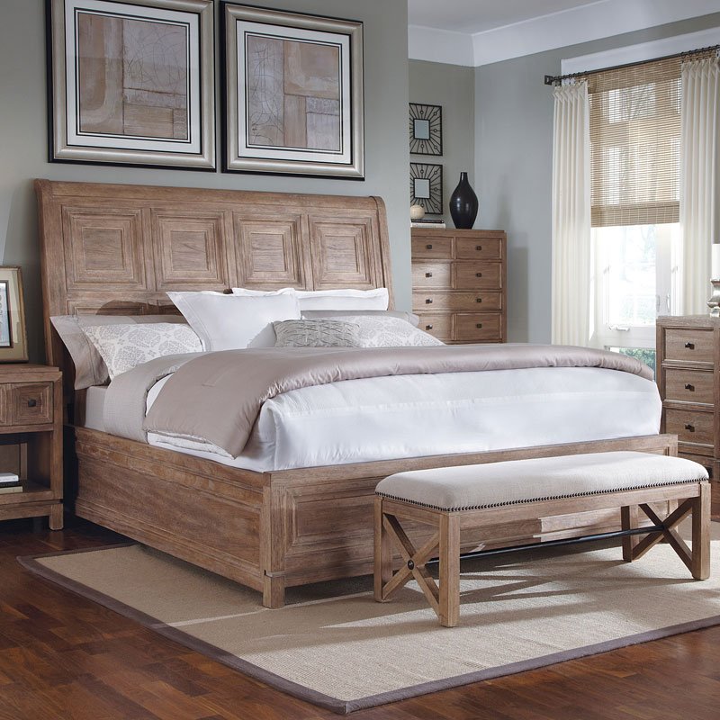 Ventura Platform Sleigh Bed ART Furniture Furniture Cart
