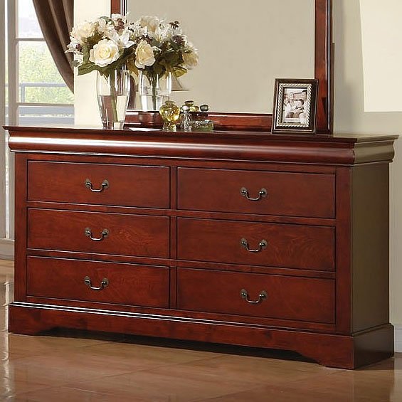 Louis Philippe III Dresser (Cherry) Acme Furniture | Furniture Cart