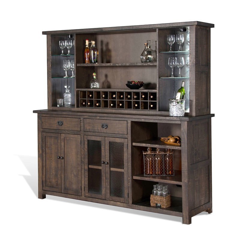 Homestead Buffet W/ Hutch Sunny Designs, 1 Reviews Furniture Cart