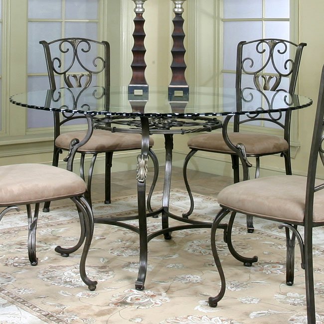 Wescot Round Glass Dining Table Cramco, 1 Reviews | Furniture Cart