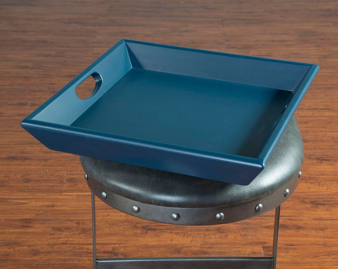 Navy Blue Serving Tray Sunny Designs Furniture Cart