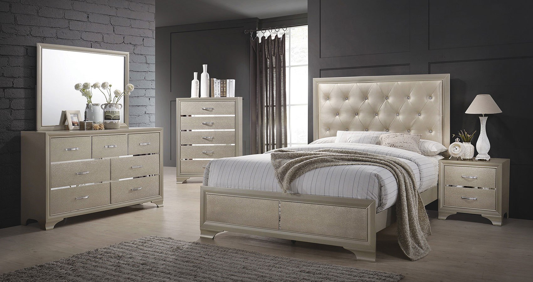 beaumont panel bedroom set coaster furniture | furniture cart