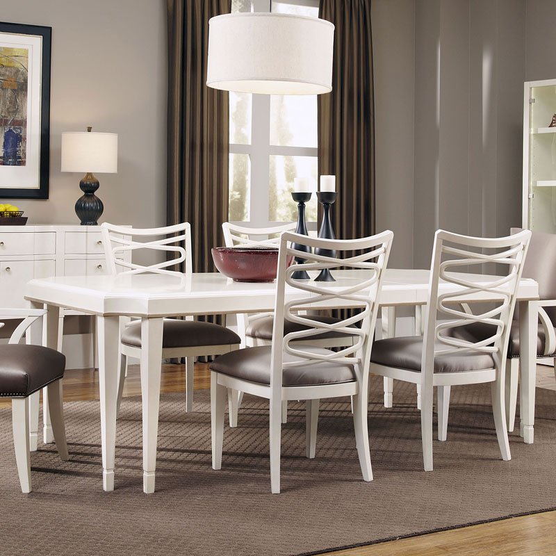 Cosmopolitan Rectangular Dining Room Set (Parchment) ART Furniture ...