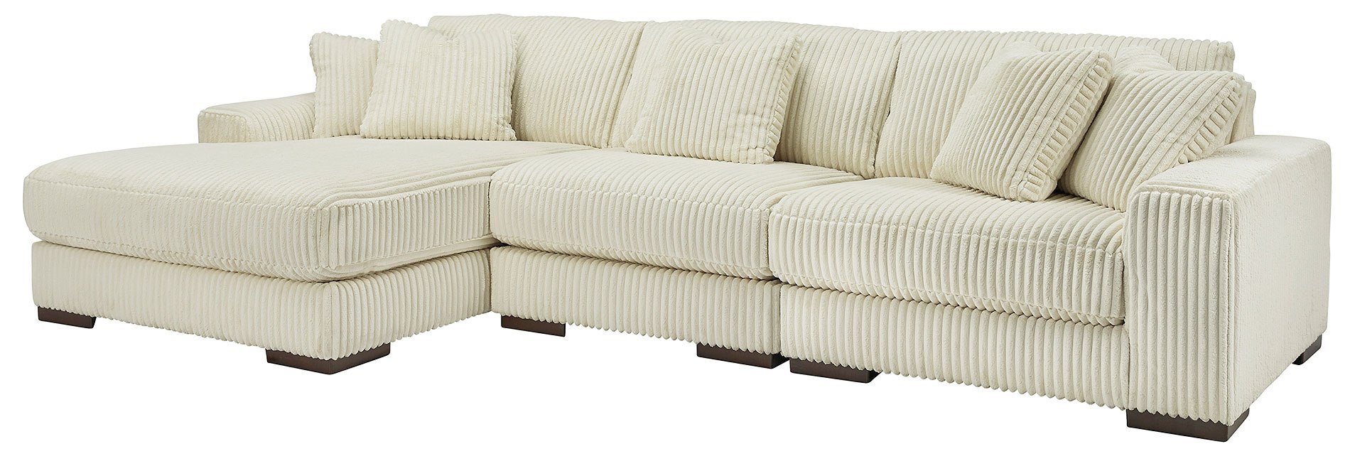 Lindyn Ivory 3-Piece Left Chaise Sectional Signature Design | Furniture ...