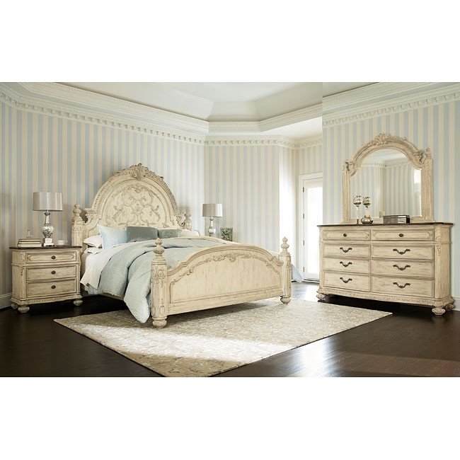 Jessica Mcclintock The Boutique Poster Bedroom Set White Veil