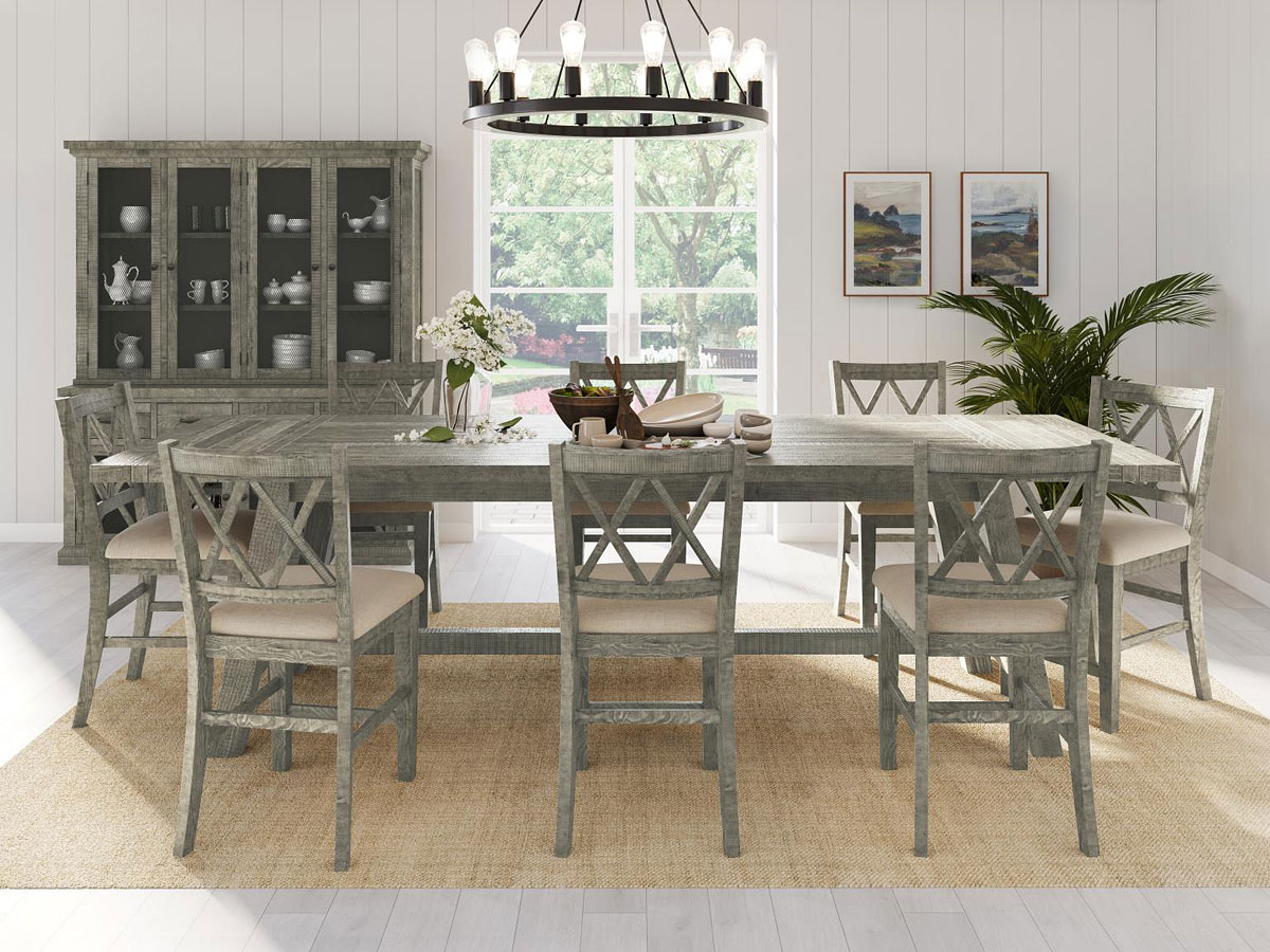 Telluride Counter Height Dining Room Set (Driftwood) Jofran Furniture