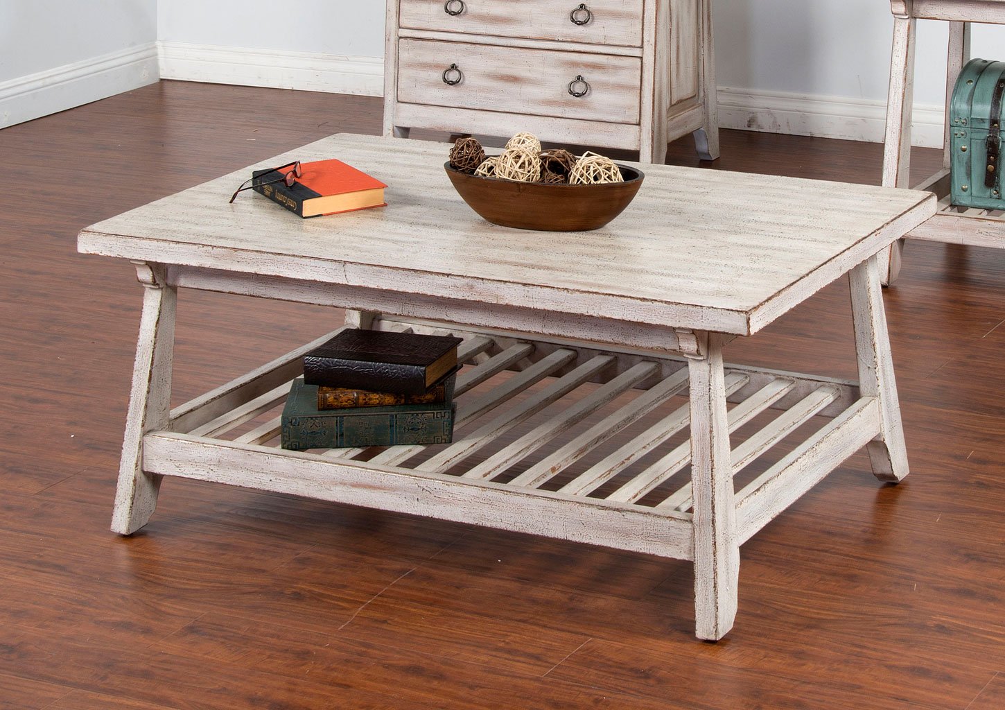 Antique White Coffee Table Sunny Designs Furniture Cart