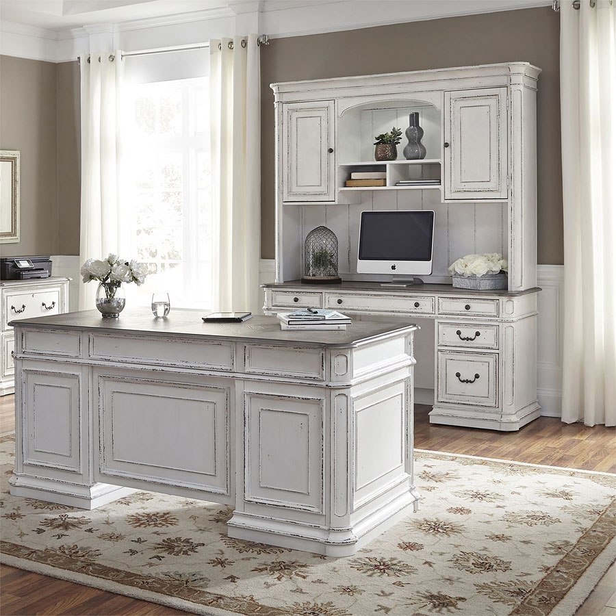 Magnolia Manor Jr Executive Home Office Set Liberty Furniture, 3