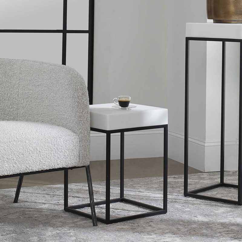 Gambia Marble Accent Table Uttermost Furniture Cart