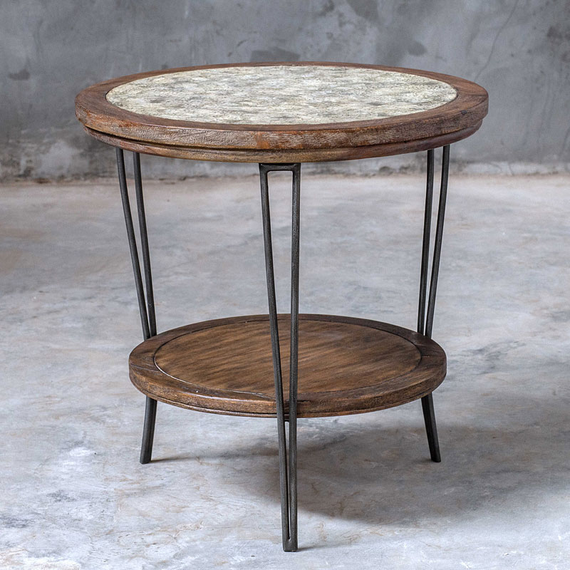 Saskia Round Side Table Uttermost | Furniture Cart