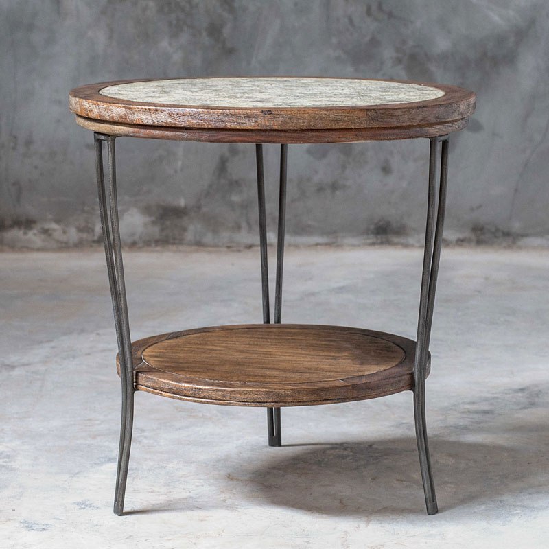 Saskia Round Side Table Uttermost | Furniture Cart