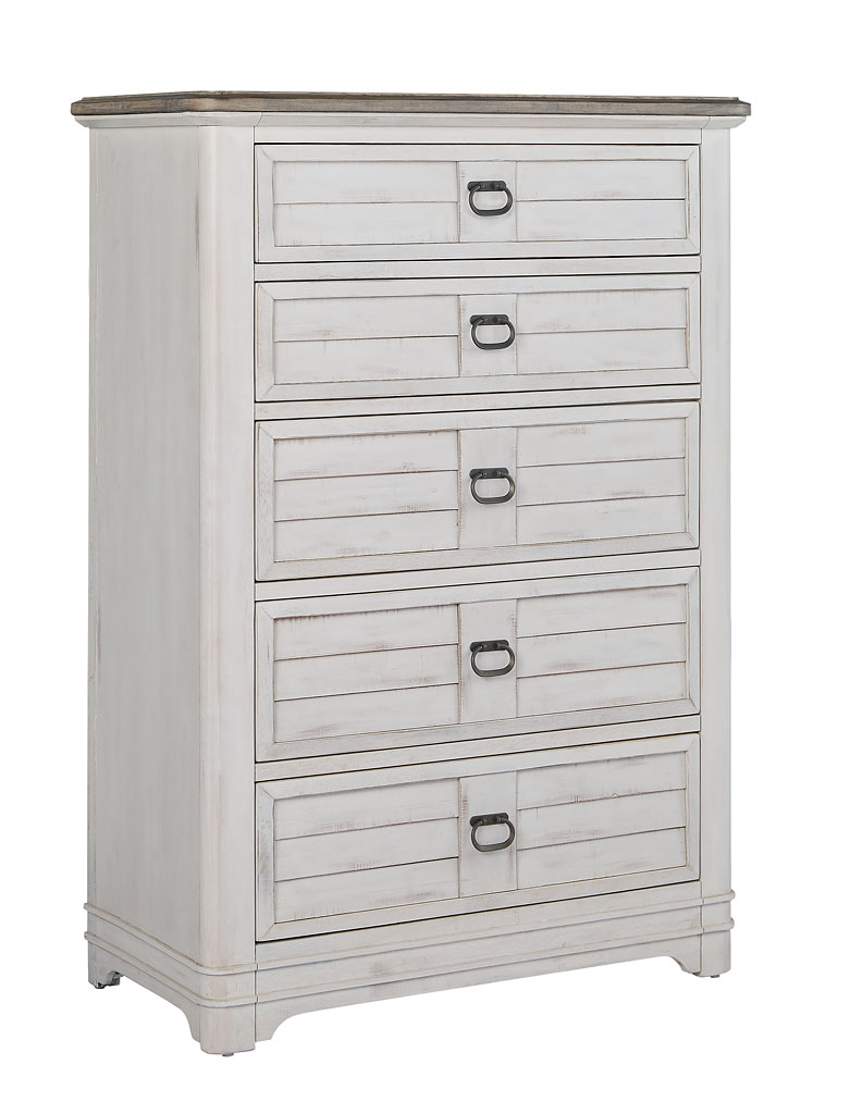 Meadowbrook Chest (Whitewash) American Woodcrafters Furniture Cart