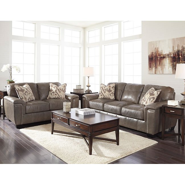 Donnell Granite Living Room Set Signature Design Furniture Cart