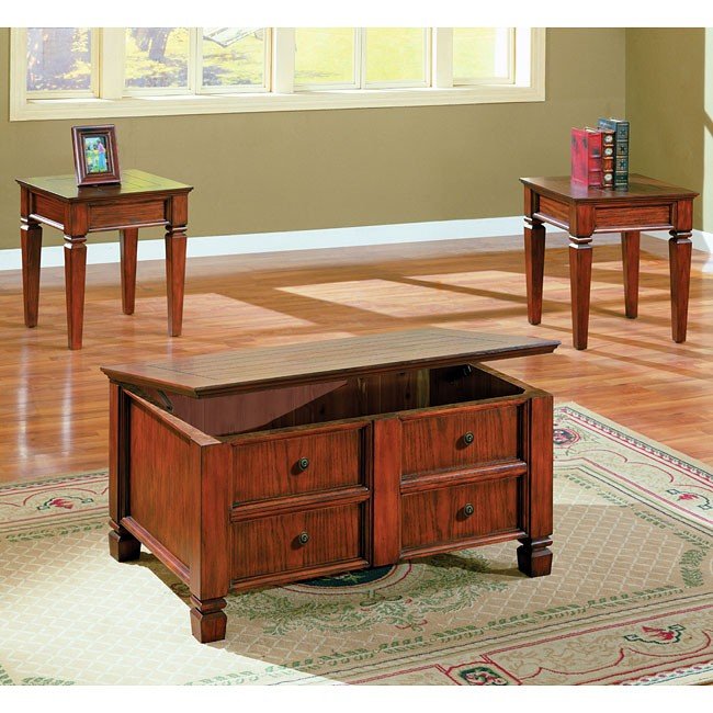 Storage 3-Piece Occasional Table Set World Imports | Furniture Cart