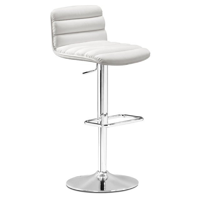 Nitro Barstool White Zuo Modern Furniture Cart Nitro Barstool White