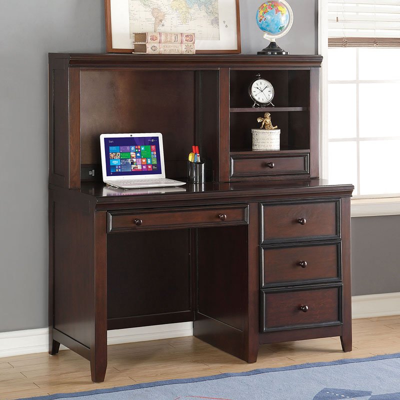 Lacey Computer Desk W Hutch Espresso Acme Furniture Furniture