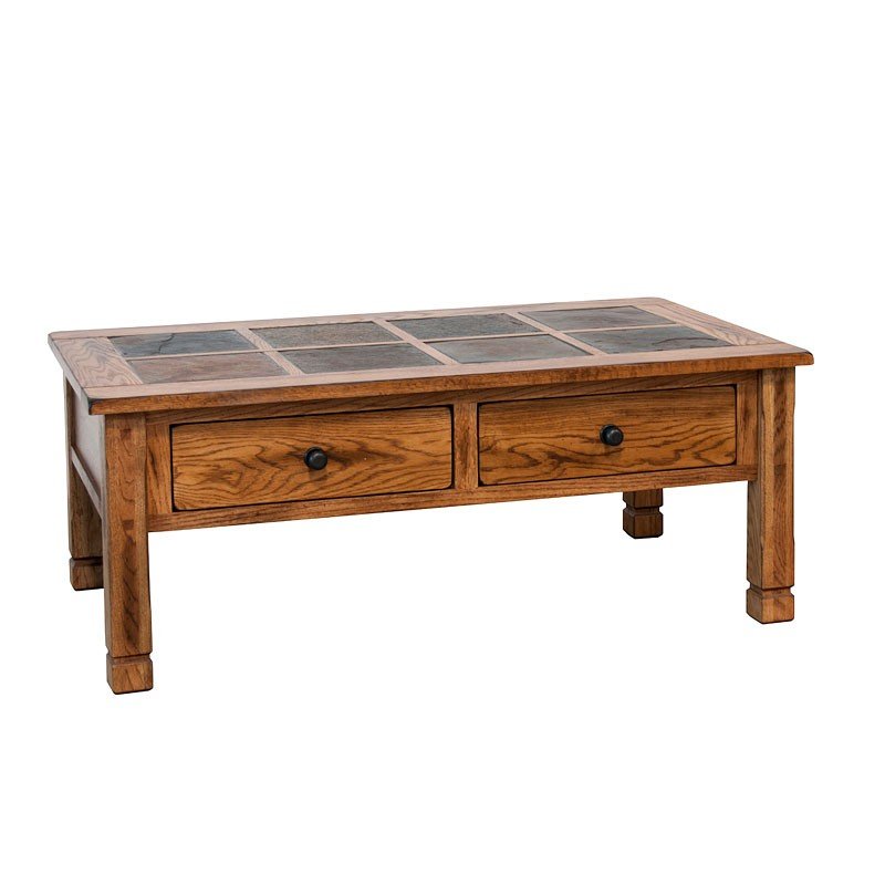 Sedona Slate Top Rectangular Coffee Table Sunny Designs ...