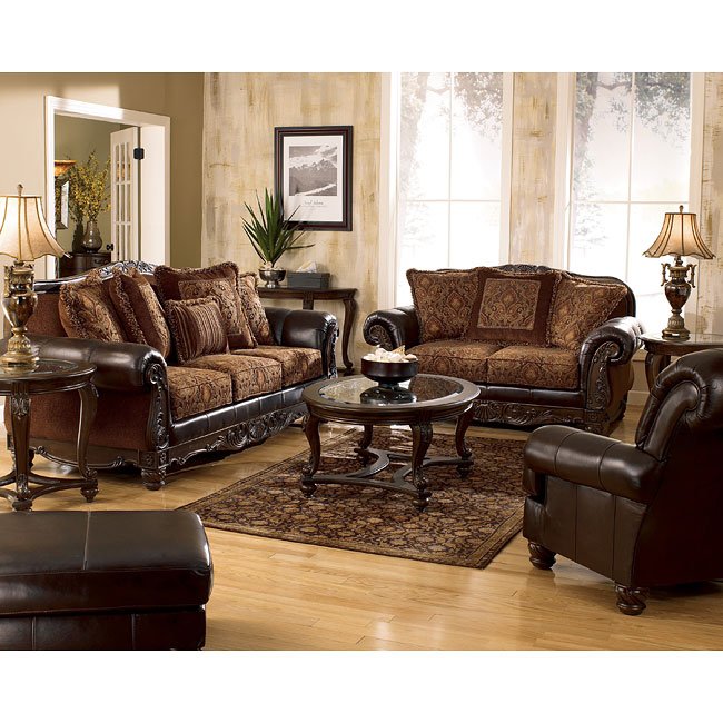 Francesca - Truffle Living Room Set Signature Design, 2 Reviews ...