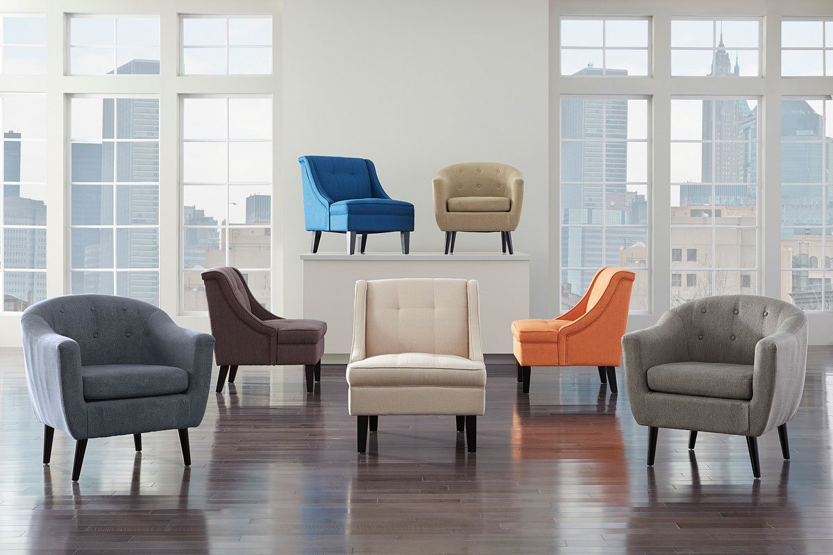 Klorey Khaki Accent Chair Signature Design | Furniture Cart