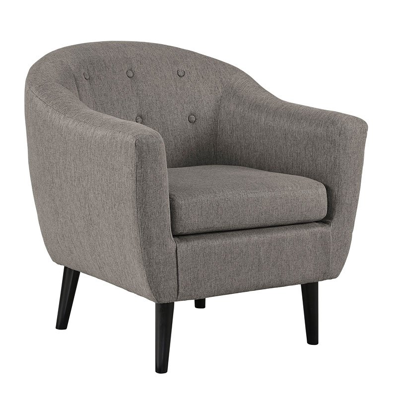 Klorey Charcoal Accent Chair Signature Design Furniture Cart