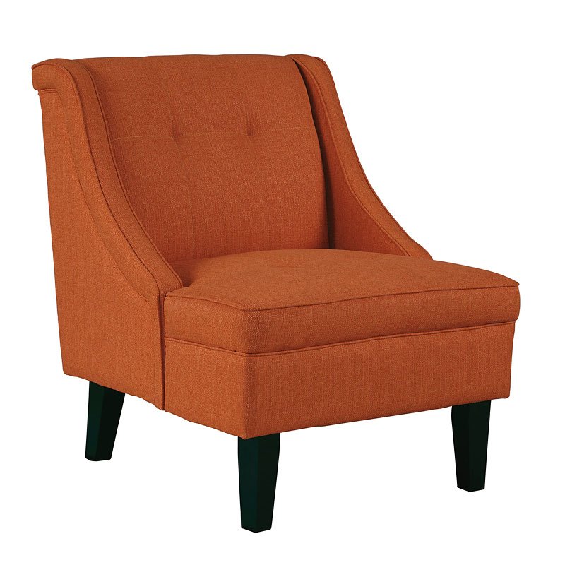 Clarinda Orange Accent Chair Signature Design | Furniture Cart
