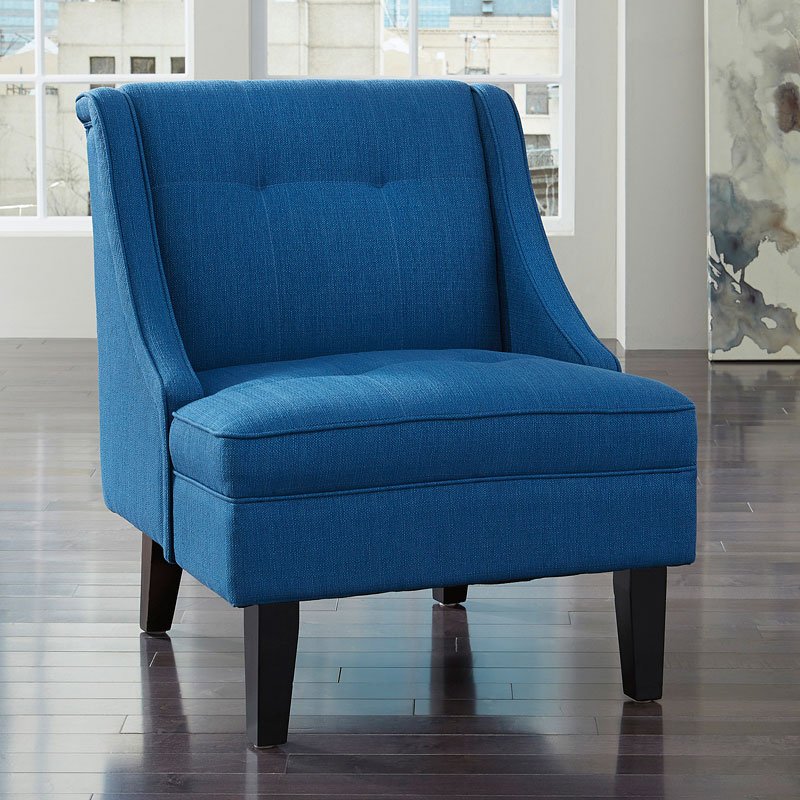 Clarinda Blue Accent Chair Signature Design, 1 Reviews | Furniture Cart