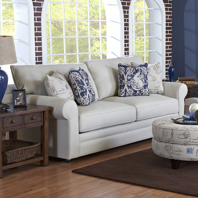 Comfy Living Room Set (Studio Natural) Klaussner Furniture Cart