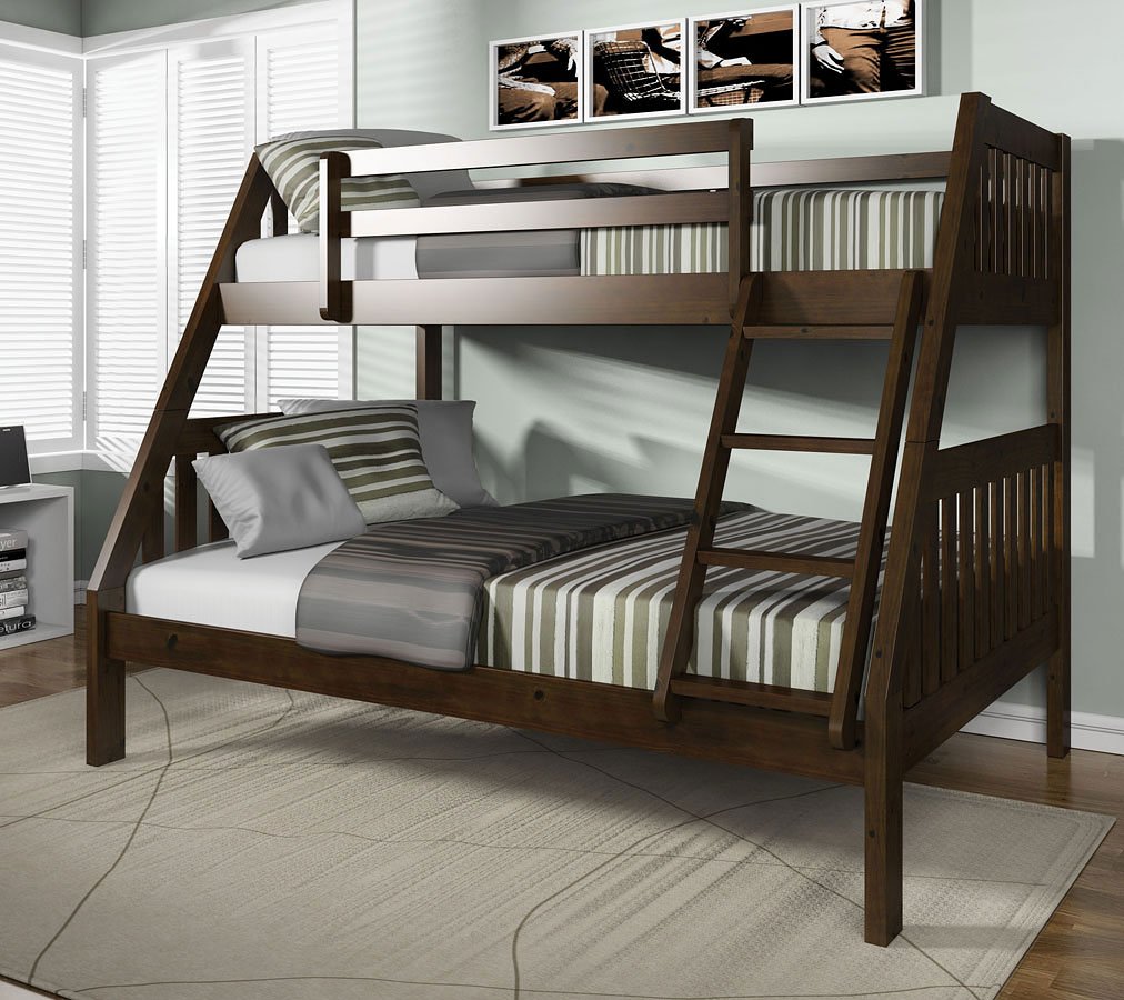 Ryo Twin Over Full Bunk Bed (Espresso) Acme Furniture Furniture Cart